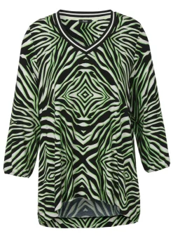 Modisches T-Shirt mit Allovermuster