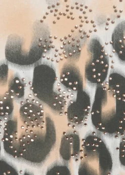 Modisches T-Shirt mit Glitzersteinen