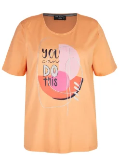 Motivierendes Shirt mit Front-Print