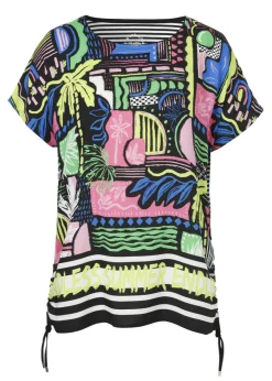 Mustermix Blusenshirt mit Ringelrücken