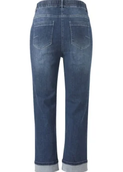 5-Pocket Power Stretch Jeans Medium Blue Used