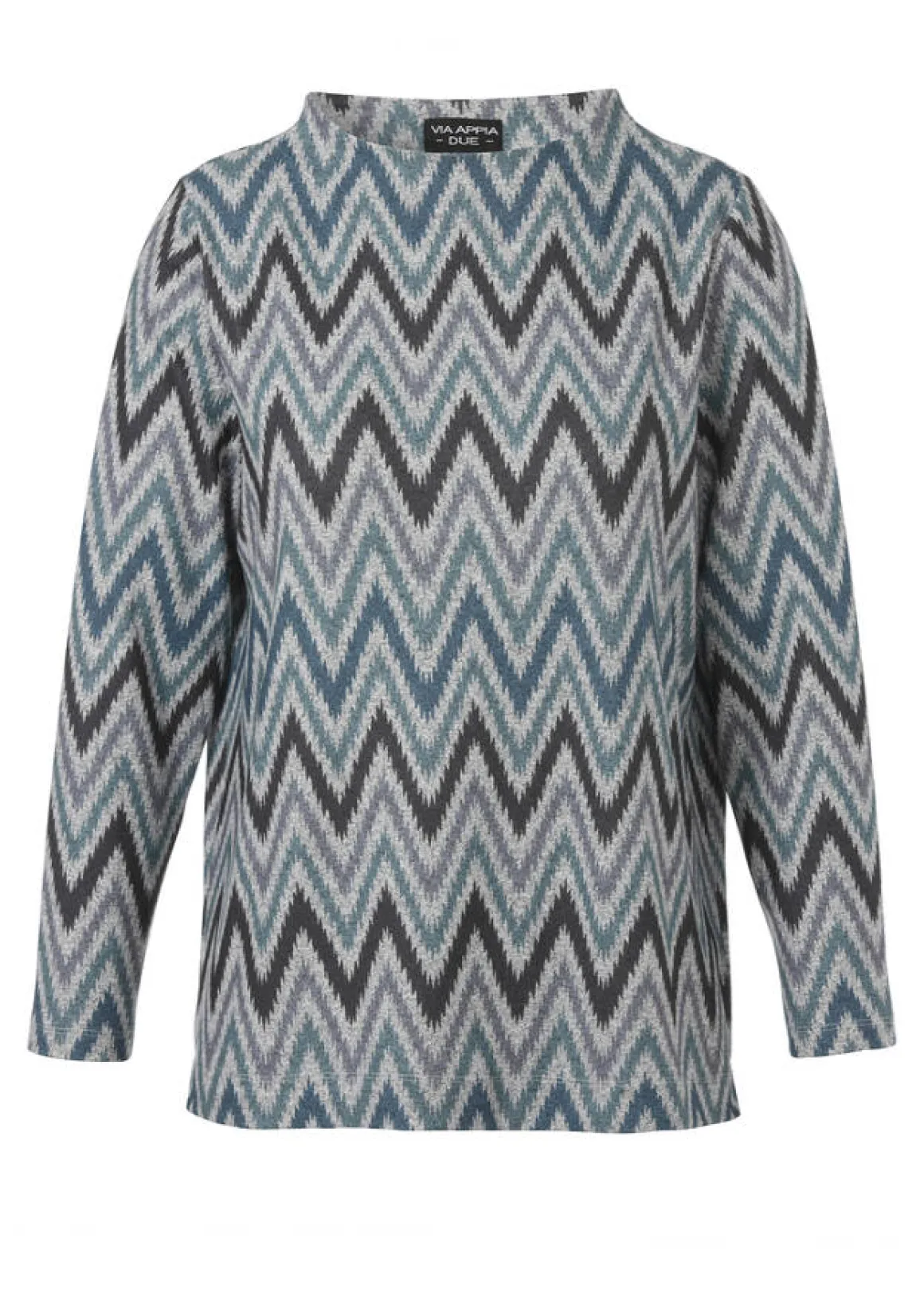 Print Sweatshirt mit Kelchkragen