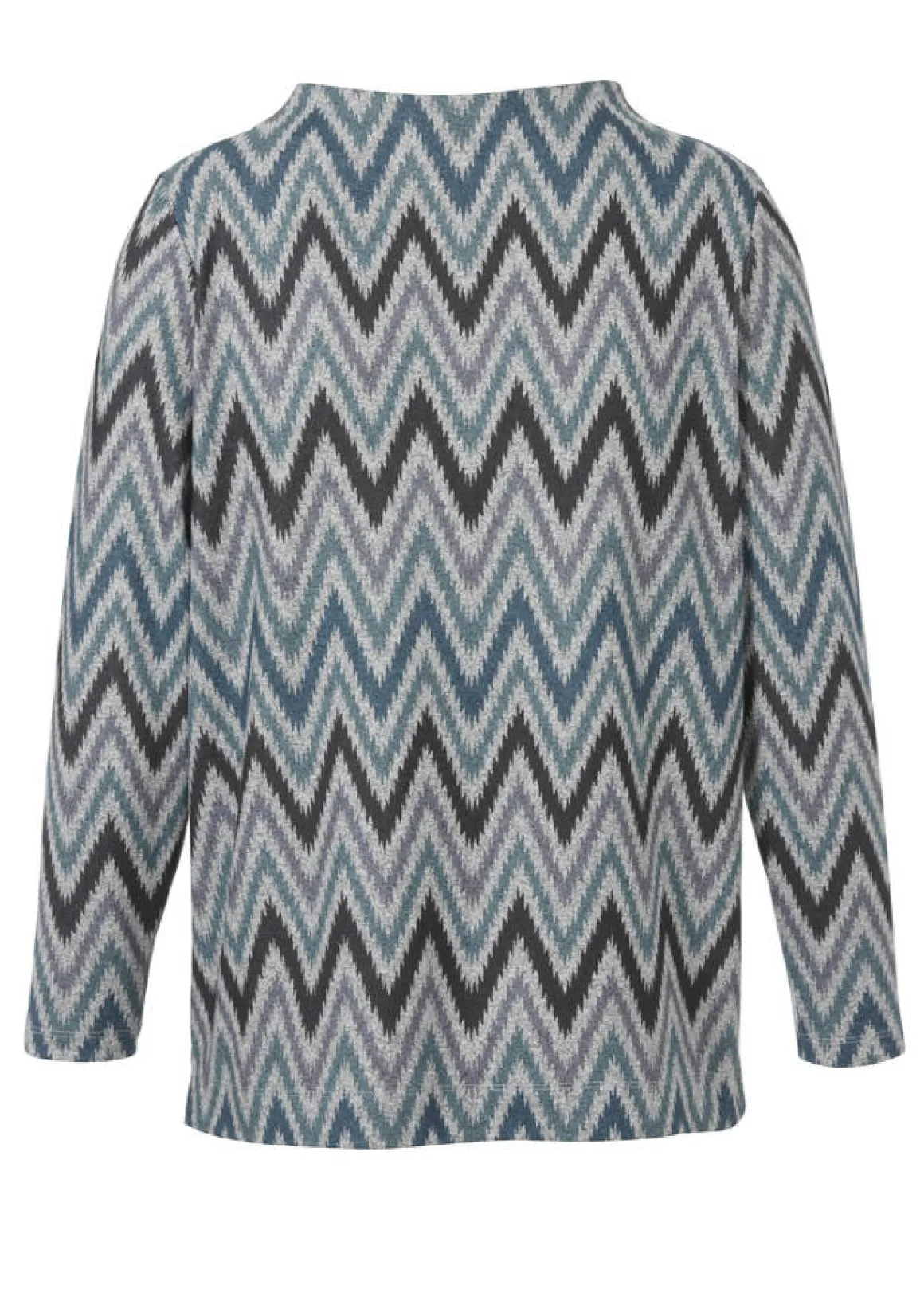 Print Sweatshirt mit Kelchkragen