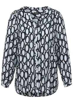 Print-Bluse aus reiner Viskose