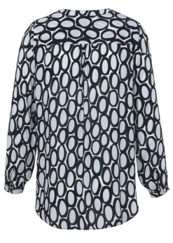 Print-Bluse aus reiner Viskose