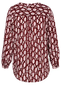 Print-Bluse aus reiner Viskose
