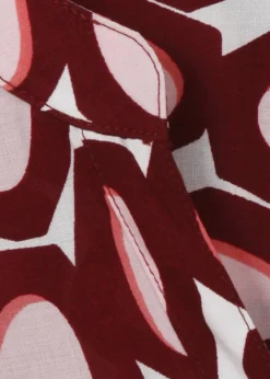 Print-Bluse aus reiner Viskose