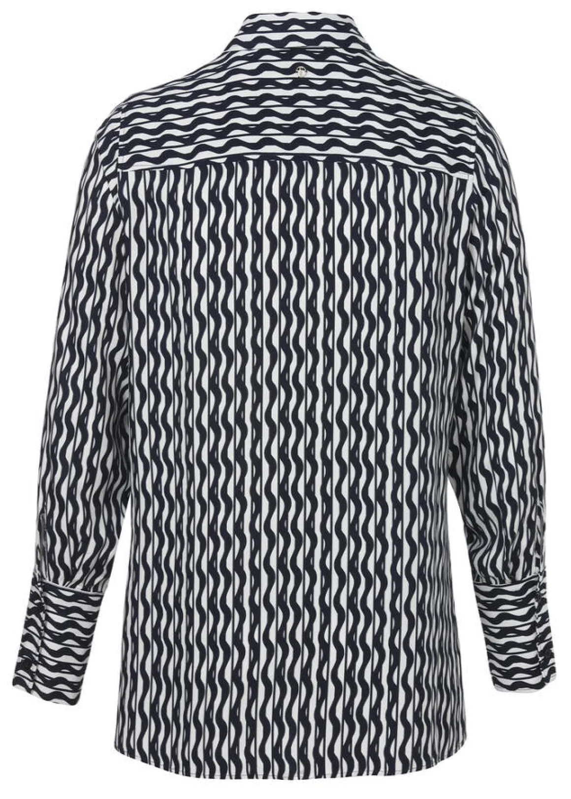 Print-Hemdbluse aus fließender Viskose