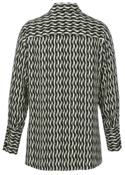 Print-Hemdbluse aus fließender Viskose