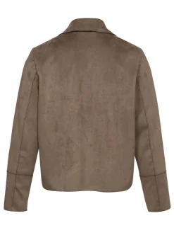 Reverjacke aus veganem Veloursleder