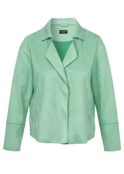 Reverjacke aus veganem Veloursleder