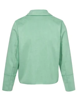 Reverjacke aus veganem Veloursleder