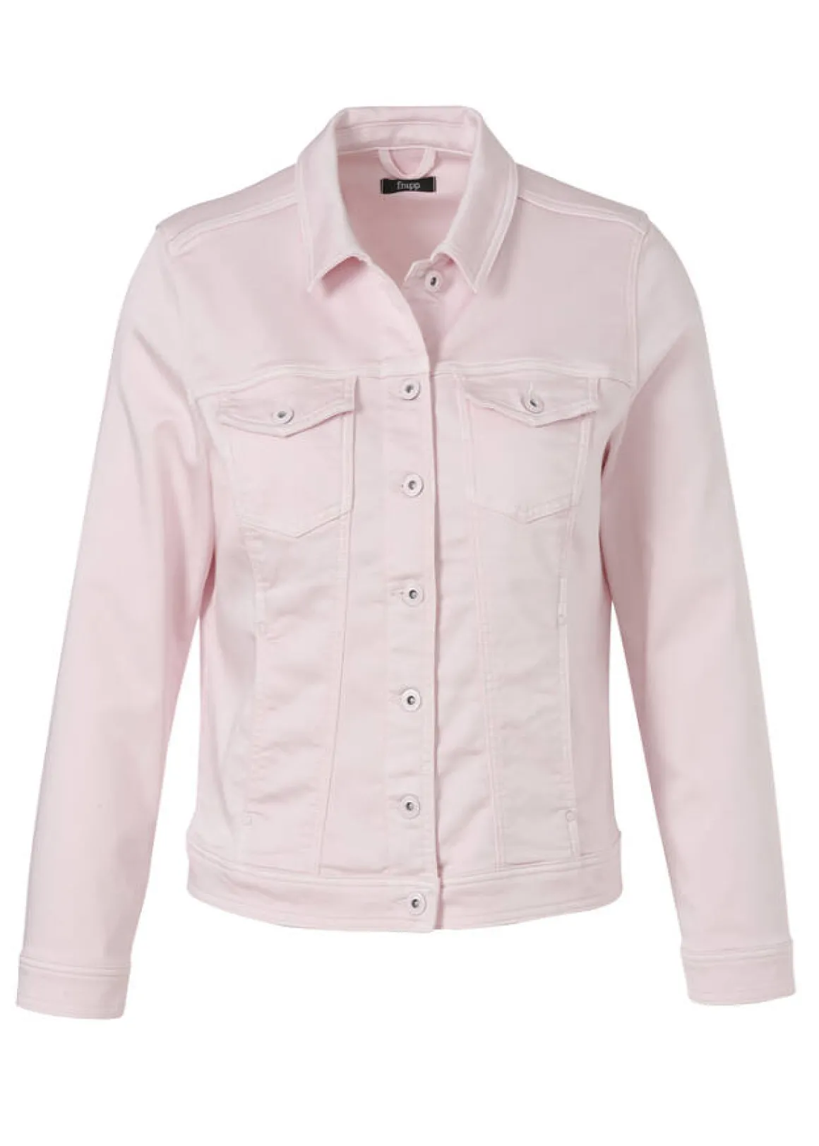 Roséfarbene Color-Jeansjacke