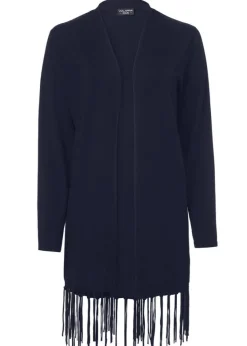 Rustikale Strickjacke mit Fransen