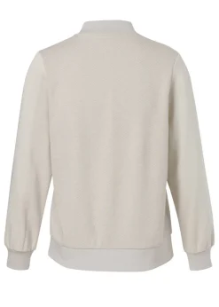 Sandfarbene Blouson-Jacke