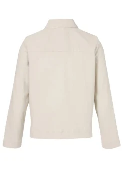 Sandfarbene Cord-Jacke