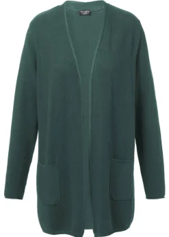 Schlichte Strickjacke in unifarbenem Stil