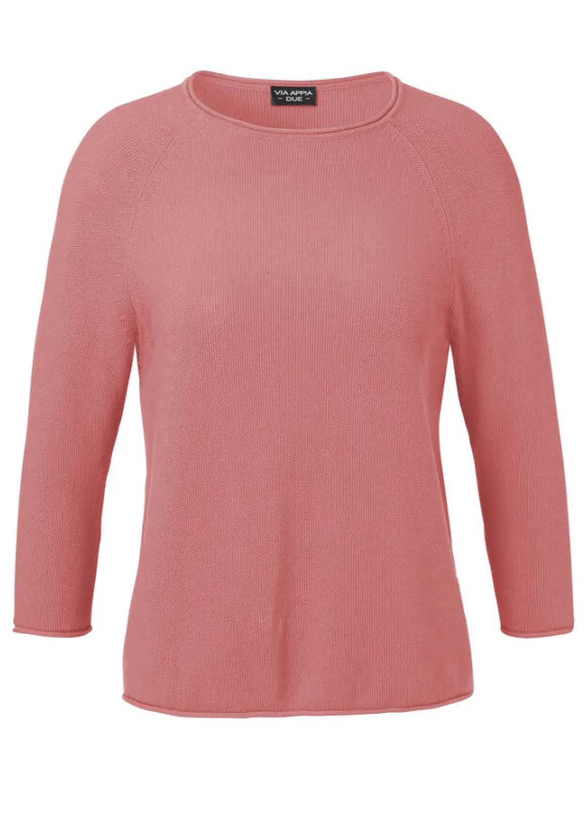 Schlichter Strickpullover in unifarbenem Design