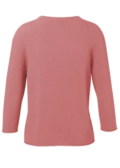 Schlichter Strickpullover in unifarbenem Design