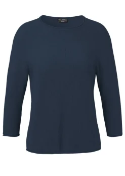 Schlichter Strickpullover in unifarbenem Design