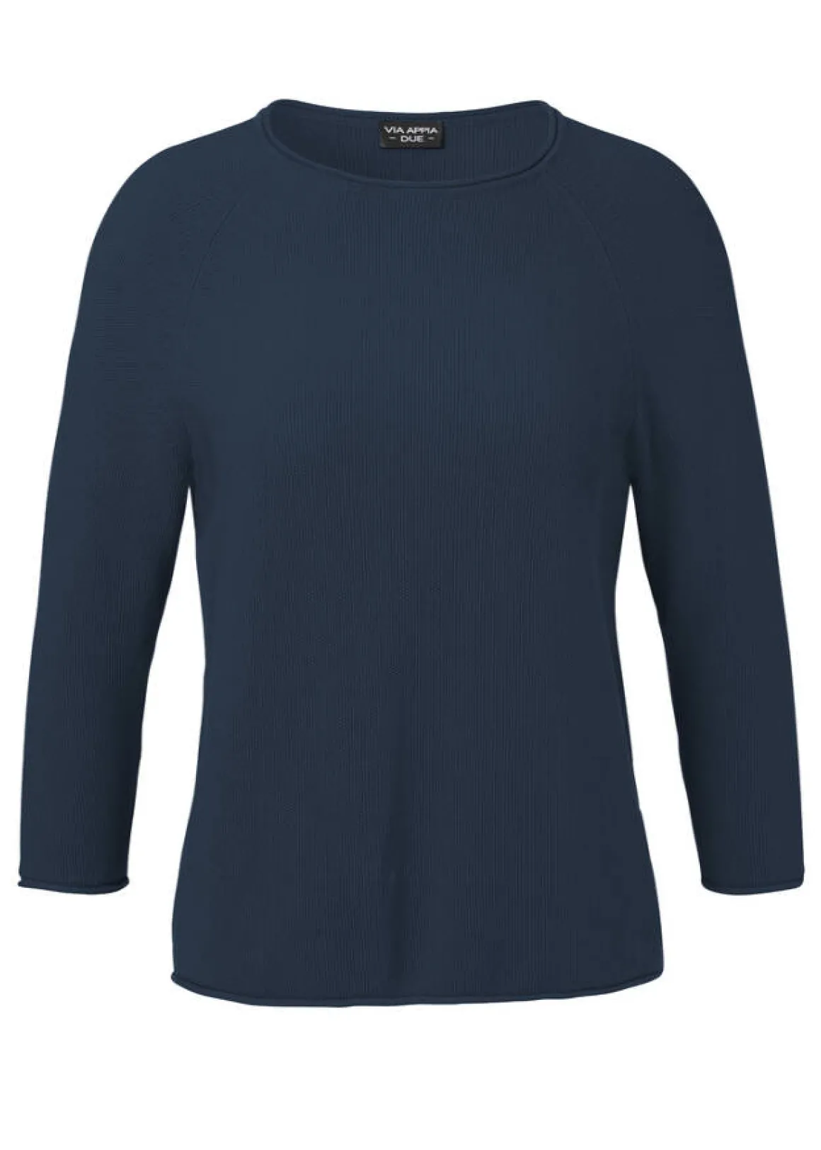 Schlichter Strickpullover in unifarbenem Design