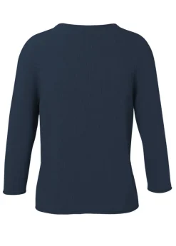 Schlichter Strickpullover in unifarbenem Design