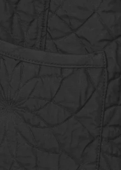 Schwarze Jacke mit Strukturmuster