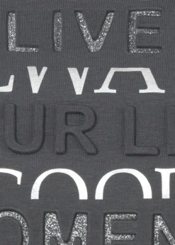 Softes 3/4-Arm Jersey Shirt mit Frontmotiv