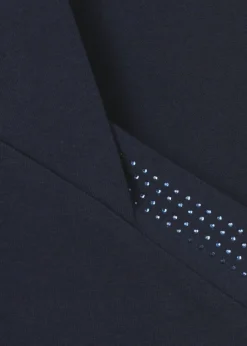 Softes 3/4-Arm-Shirt mit geschmücktem Karree-Ausschnitt