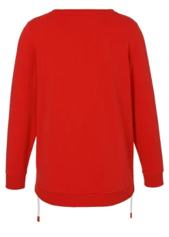 Softes Baumwoll-Sweatshirt mit Zierzippern