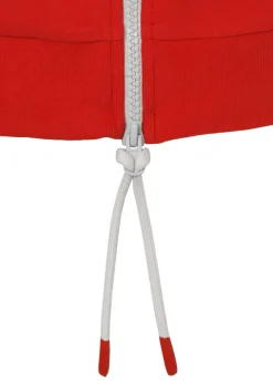 Softes Baumwoll-Sweatshirt mit Zierzippern