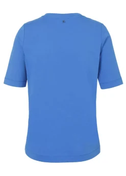 Softes Halbarm-Shirt mit Schmuck-Emblem