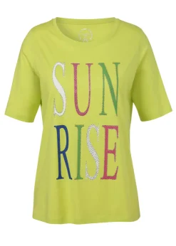 Softes Shirt mit geschmücktem Letter-Print