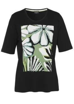 Softes T-Shirt mit geschmücktem Front-Motiv