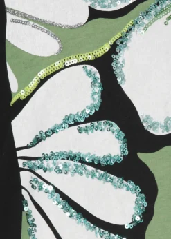 Softes T-Shirt mit geschmücktem Front-Motiv