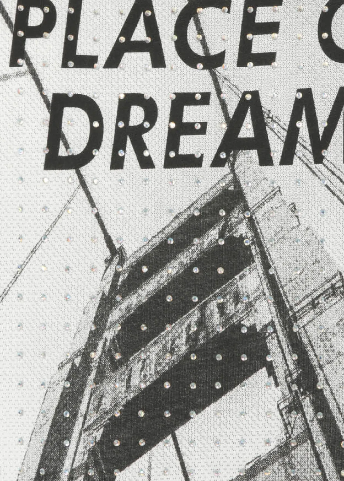 Softes T-Shirt mit Strass verziertem Motiv