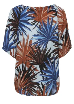 Sommerliche Schlupfbluse mit Raglanärmeln