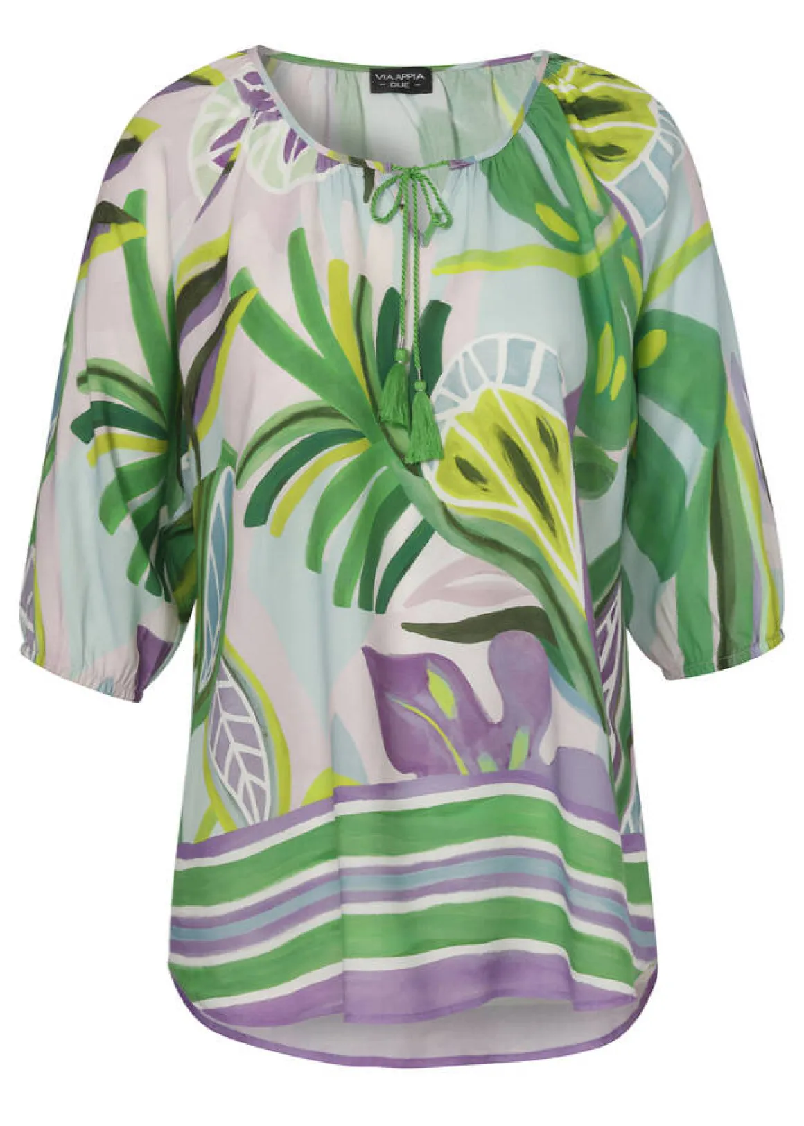 Sommerliche Schlupf-Bluse mit floralem Print