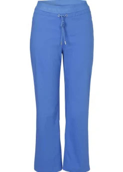 Sportive Culotte in unifarbenem Stoff