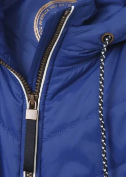 Sportive Steppweste in unifarbenem Design