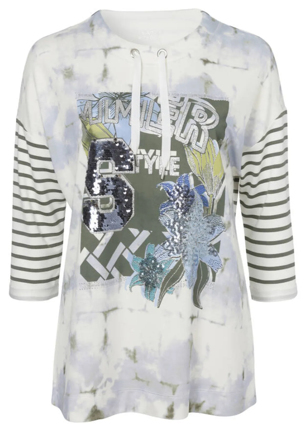 Sportives Sweatshirt mit grafischem Motiv