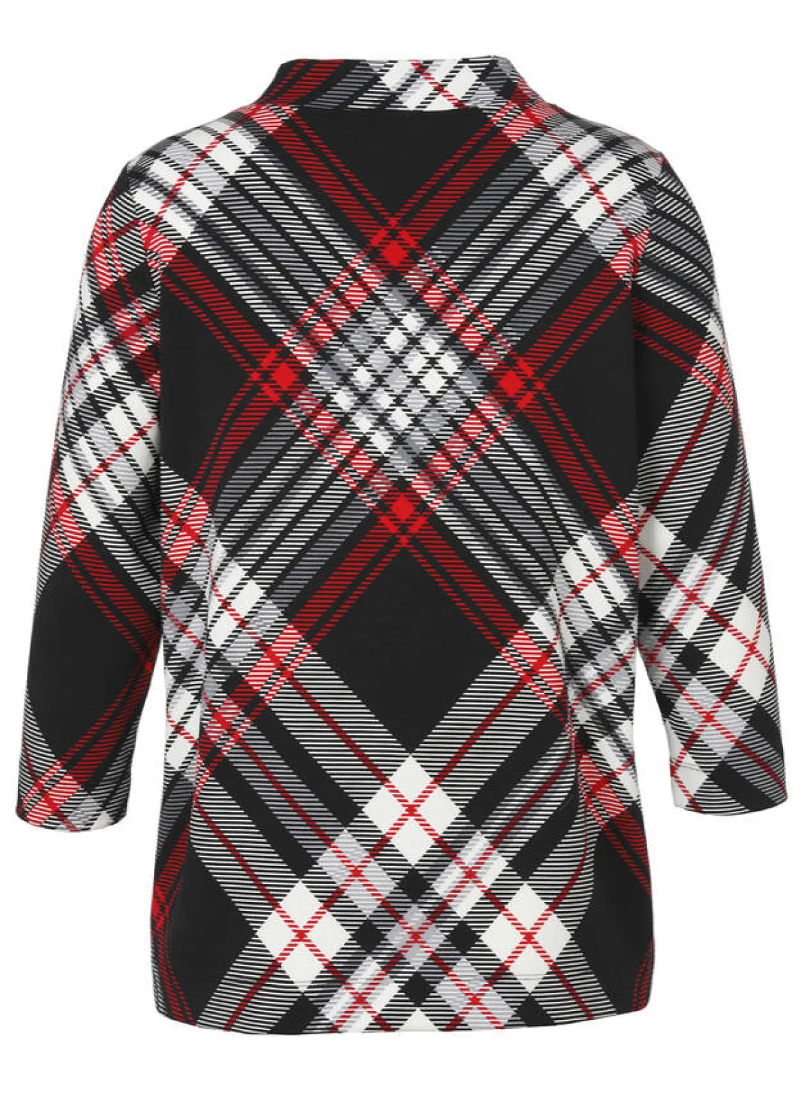 Stehkragen Sweatshirt mit Grafik-Print