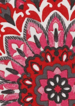 Stehkragen-Sweatshirt mit floralem Print