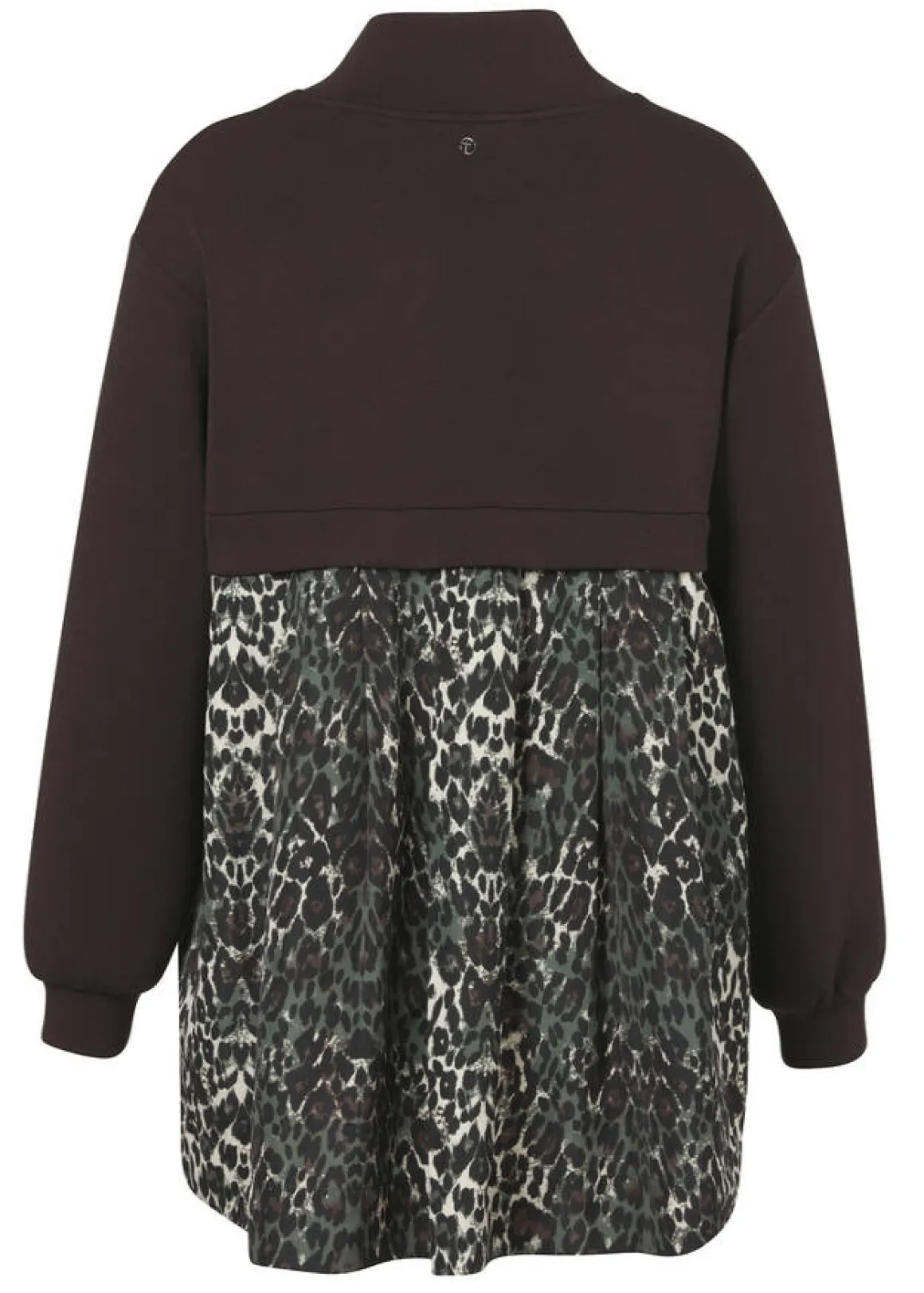 Stehkragen-Sweatshirt mit Leo-Details