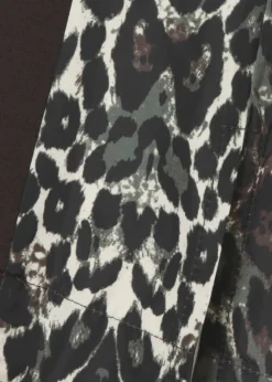 Stehkragen-Sweatshirt mit Leo-Details