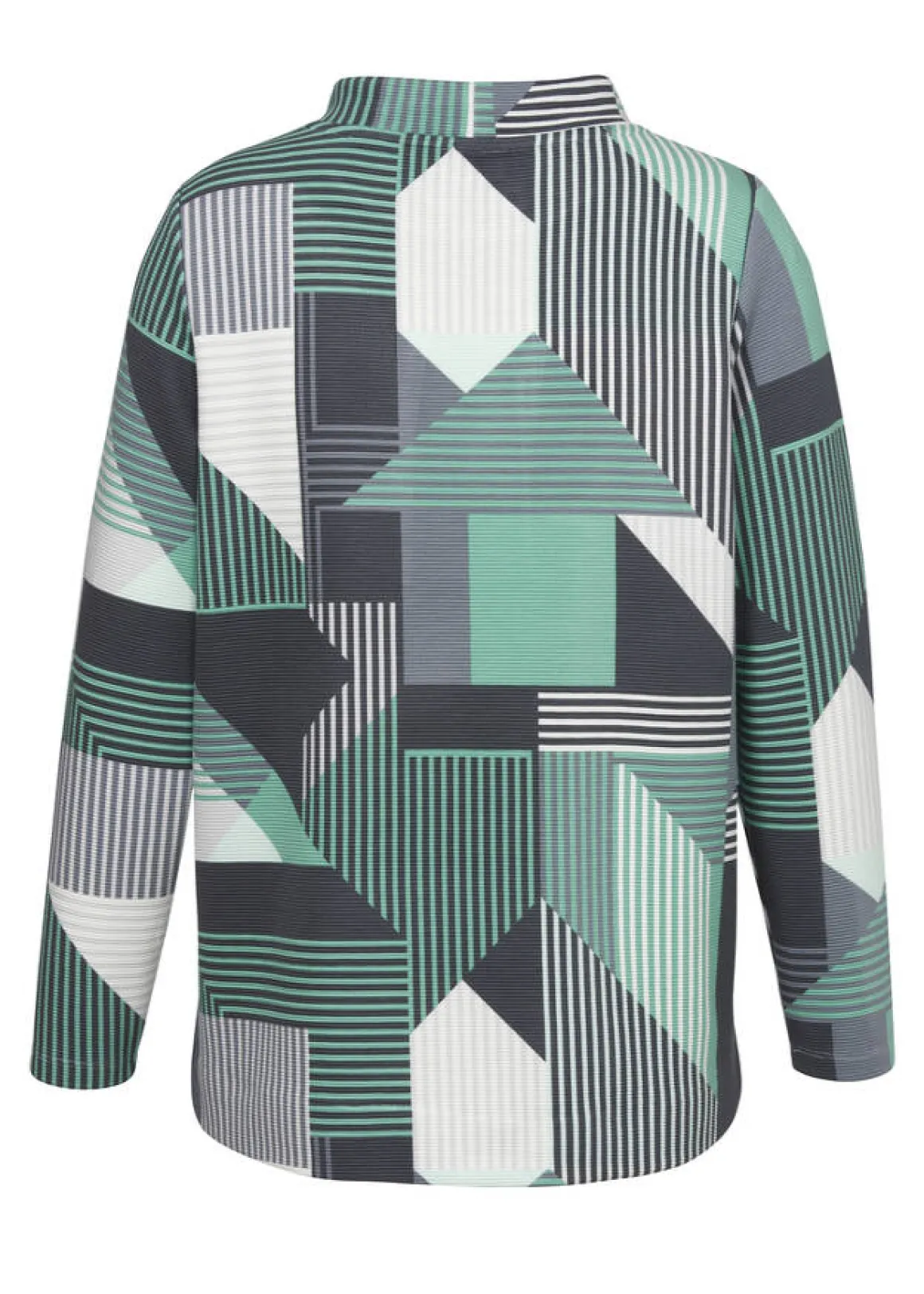 Stehkragen-Sweatshirt mit Allover-Print