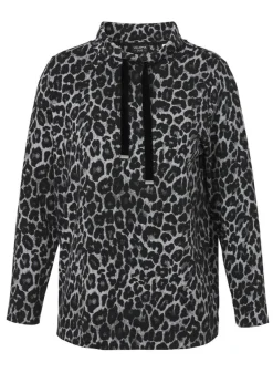 Stehkragen-Sweatshirt Modern Leo