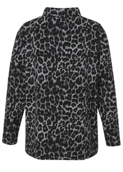 Stehkragen-Sweatshirt Modern Leo