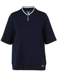 Stilvolles Halbarm-Sweatshirt mit Zipper