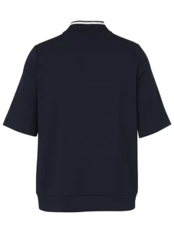 Stilvolles Halbarm-Sweatshirt mit Zipper